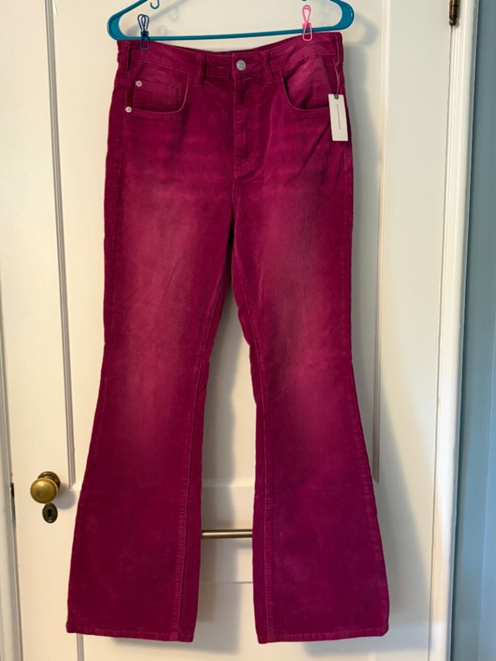 Anthropologie Pilcro the Icon high rise flare corduroy pants size 30 NWT